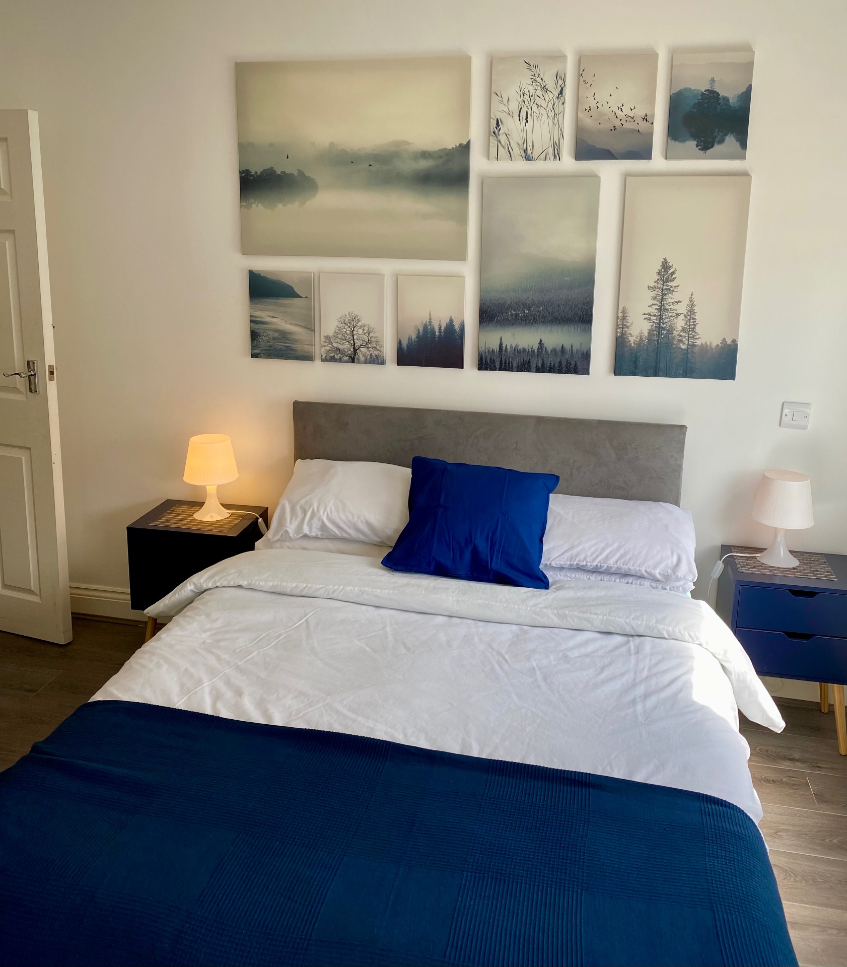 Master bedroom with double bed