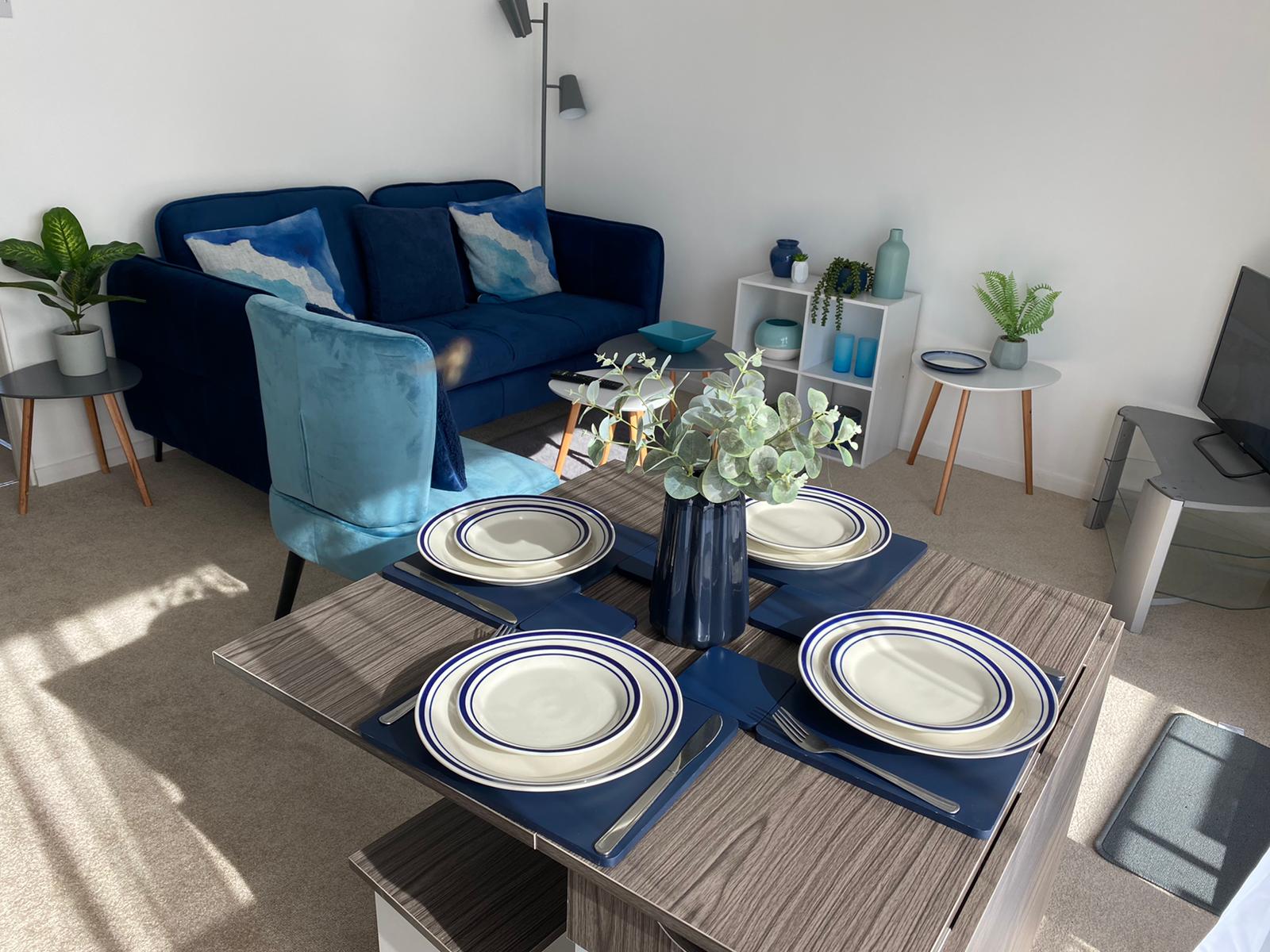 Hunstanton Flat living and dining room